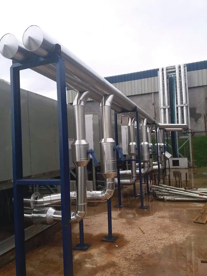 Tubulação em estrutura externa — Air Clean
